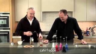 How to make a frappé coffee using an aerolatte milk frother [upl. by Nairdna]