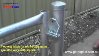 Gate Latch 2 way for round pipe and square [upl. by Edd504]