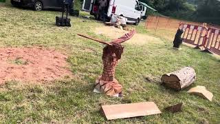 A fabulous range of wooden sculpture at Caerleon festival 2024 [upl. by Flip]