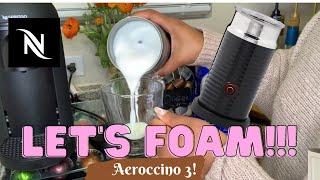 How To Foam Milk With Aeroccino 3 Make Coffee With Foam Tips amp Tricks  Easy Foamed Latte Recipe [upl. by Releehw]