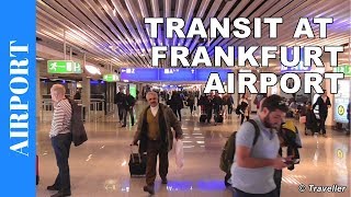 TRANSIT WALK AT FRANKFURT Airport FRA Terminal 1  Connection Flight Transfer Arriving amp Departing [upl. by Lledualc]