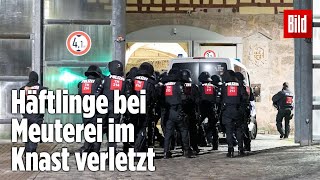 Gefängnismeuterei Polizei stürmt Knast in Thüringen  JVA Untermaßfeld [upl. by Kenway]